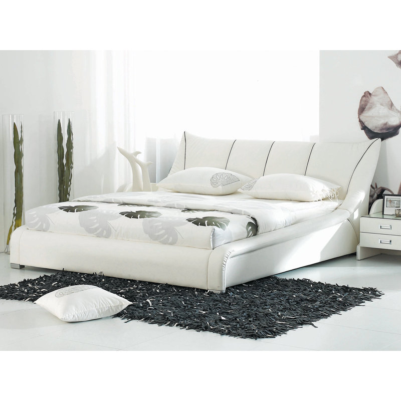 Wade Logan Pawlak European Double (140 x 200 cm) Upholstered Bed Frame Wayfair.co.uk